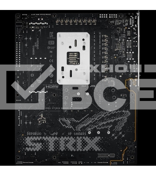 Материнская плата ASUS ROG STRIX B850-E GAMING WIFI, AM5, AMD B850, 4xDDR5, 4xSATA, 5xM.2, 1xPCI-E 5.0 x16, 1xPCI-E 4.0 x16, 1xRealtek 5Gb Ethernet, 1xUSB-C 4, 1xUSB-C 20Gbps, 6xUSB-A 10Gbps, 4xUSB-A 2.0, 3x3.5 мм, 7.1, ATX