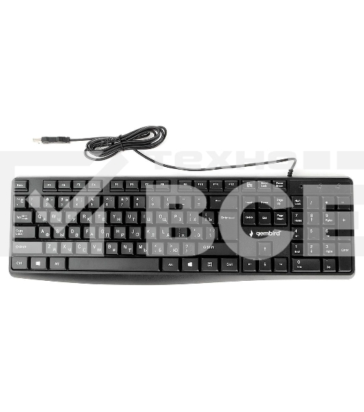 Клавиатура Gembird KB-8410 проводная, USB, чёрный