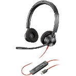 Гарнитура Plantronics Poly BlackWire 3320 чёрный, проводная, USB, фото 1