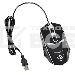 Мышь проводная Nakatomi MOG-02U черный, 1600 dpi, USB, кнопки - 5, фото2