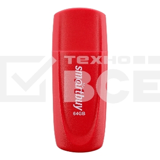 Флешка USB Smartbuy R/W (SB064 Gb2SCR) UFD 2.0 064 Gb Scout красный красный