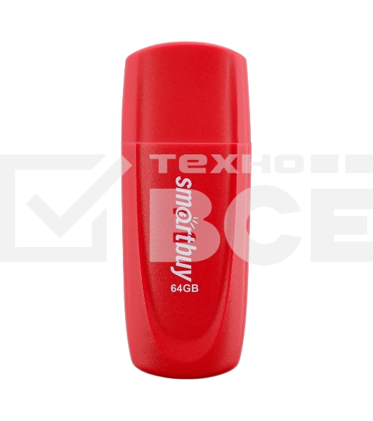 Флешка USB Smartbuy R/W (SB064 Gb2SCR) UFD 2.0 064 Gb Scout красный красный