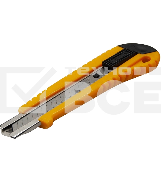 Нож канцелярский Silwerhof Daily шир.лез.18мм фиксатор усиленный пластик ассорти блистер