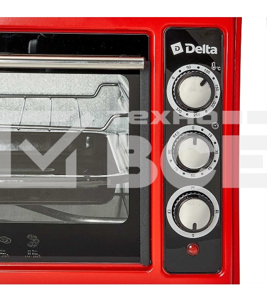 Мини-печь Delta D-0123 красная
