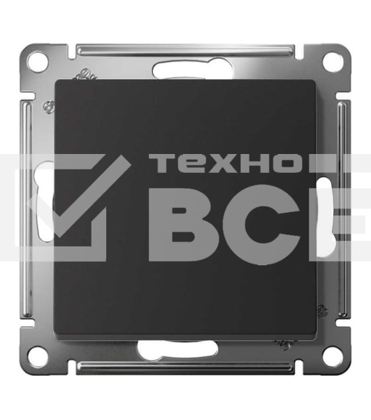 Механизм выключателя 1-кл. AtlasDesign (сх.1) 10АХ карбон