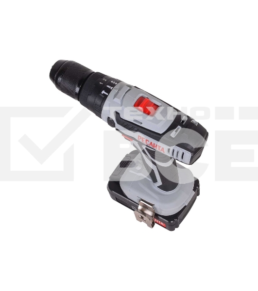 Дрель-шуруповерт аккумуляторная Ресанта ДА-18-2ЛК-У 75/14/6, Аккумуляторная, 18В, 2 АКБ, Ударная, Кейс