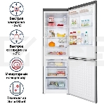 Холодильник Maunfeld MFF187NFIX10 нержавеющая сталь двухкамерный 232/98л морозилка снизу, фото10