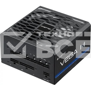 Блок питания Chieftec Vega M PPG-1000-C (ATX 3.1, 1000W, 80 PLUS GOLD, Active PFC, 135mm fan, Gen5 PCIe, Full Cable Management) Retail
