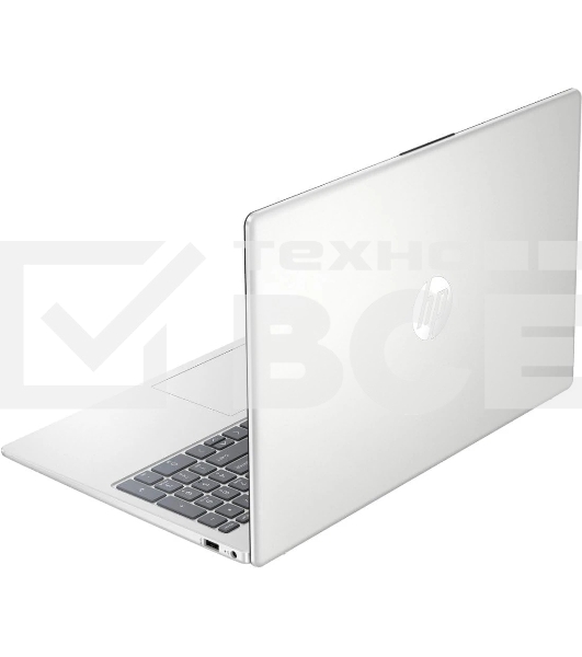 Ноутбук HP 15 15-fc0196nia 15.6'/IPS/AMD R5-7520U/8Gb/512Gb SSD/AMD Radeon 610M/noOS/серебристый/1.59kg