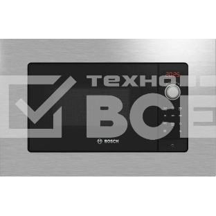 Микроволновая печь встраиваемая Bosch BFL623MS3 нержавеющая сталь, 20 л, 800 Вт, переключатели - поворотный механизм/сенсор