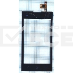 Сенсорное стекло (тачскрин) для ZTE V815W, черное, фото 1