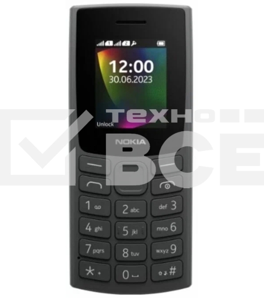 Мобильный телефон Nokia 106 TA-1564 DS CHARCOAL  4/4Mb черный