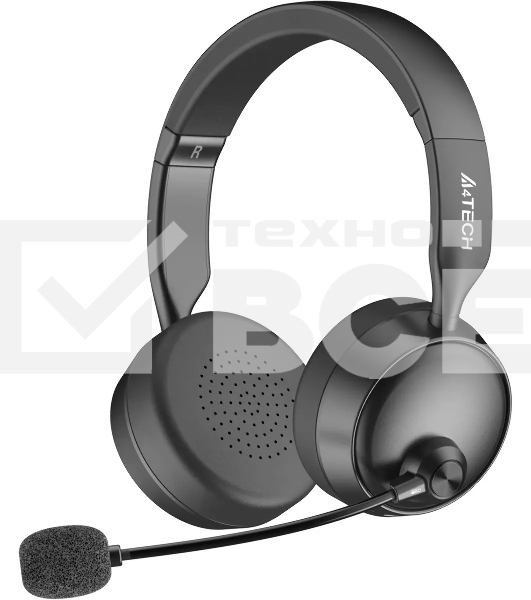 Наушники с микрофоном A4Tech BH230 черный мониторные BT оголовье (BH230 BLACK)