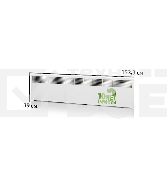 Конвектор ENSTO FinnHeat EPHBM20PR белый, 2000 Вт, 32 м2, термостат