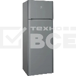 Холодильник Indesit TIA 14 G серебристый двухкамерный 194/51л морозилка сверху, ручное, фото 1