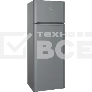 Холодильник Indesit TIA 14 G серебристый двухкамерный 194/51л морозилка сверху, ручное