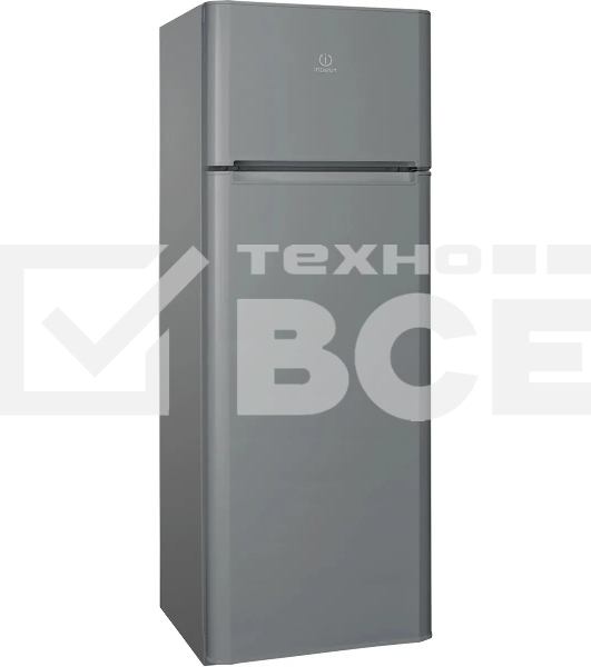 Холодильник Indesit TIA 14 G серебристый двухкамерный 194/51л морозилка сверху, ручное