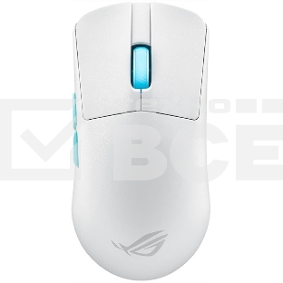 Мышь беспроводная/проводная ASUS ROG Harpe Ace Aim Lab Edition белый, 36000 dpi, радиоканал, Bluetooth, USB, кнопки - 5