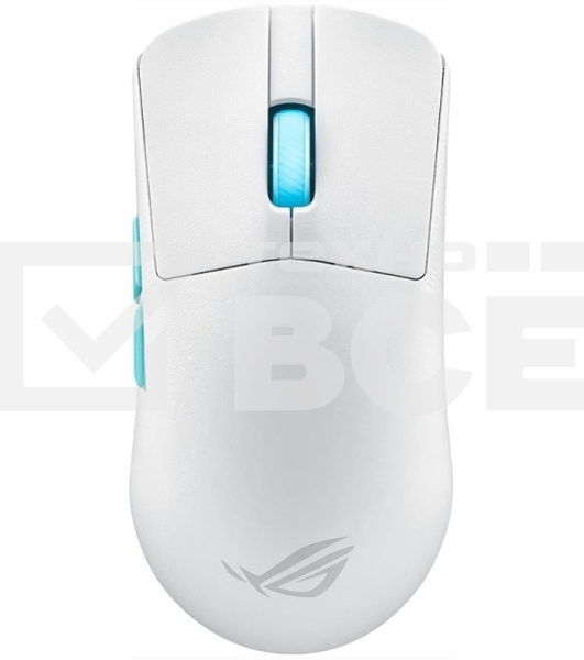 Мышь беспроводная/проводная ASUS ROG Harpe Ace Aim Lab Edition белый, 36000 dpi, радиоканал, Bluetooth, USB, кнопки - 5