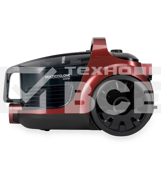 Пылесос Hyundai HYV-C2645 красный/черный, 380/2200 Вт, уборка сухая, пылесборник контейнер 4 л