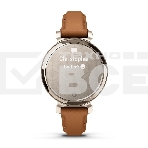Смарт-часы Garmin Lily 2 Classic кремовое золото, коричневый кожаный ремешок 35,4мм, фото4