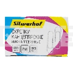 Скрепки Silwerhof никель 50мм (упаковка: 50шт) картонная коробка, фото4