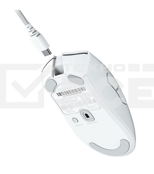 Мышь беспроводная/проводная Razer DeathAdder V3 Pro белый, 30000 dpi, радиоканал, USB, кнопки - 5