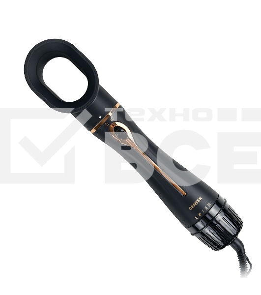 Фен-щетка Centek CT-2063 1200 Вт золото/чёрный