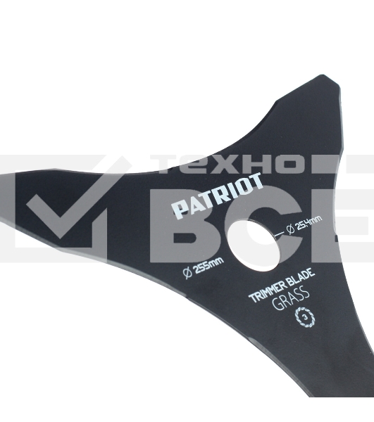 Нож PATRIOT TBM-3 (D=255x25.4мм, 3 лопасти)
