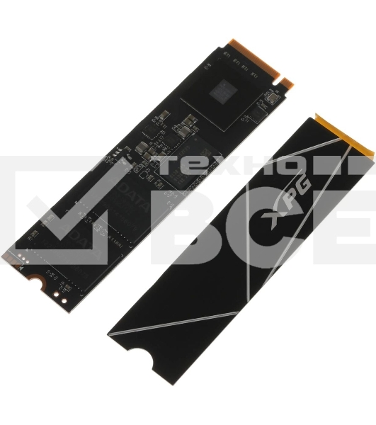 Накопитель SSD ADATA XPG GAMMIX BLADE S70, 2Tb, PCIe 4.0 x4, M.2 2280, NVMe, R/W 7400/6400