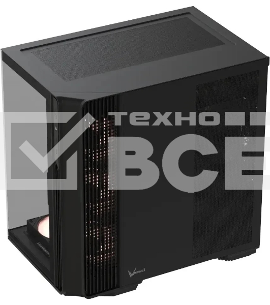 Корпус Formula Crystal Z7 черный без БП ATX 11x120мм 4x140мм 1xUSB3.0 1xUSB3.1 audio bott PSU