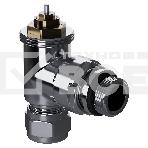 Набор термостатический угловой Royal Thermo Design Pro 15мм М30х1,5 (Хром), фото3