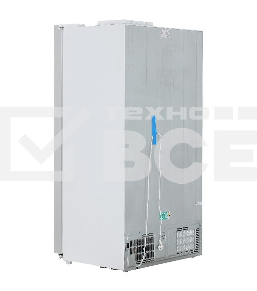 Холодильник Maunfeld MFF177NFW белый глянец двухкамерный 263/170л морозилка сбоку, No Frost, Side by Side