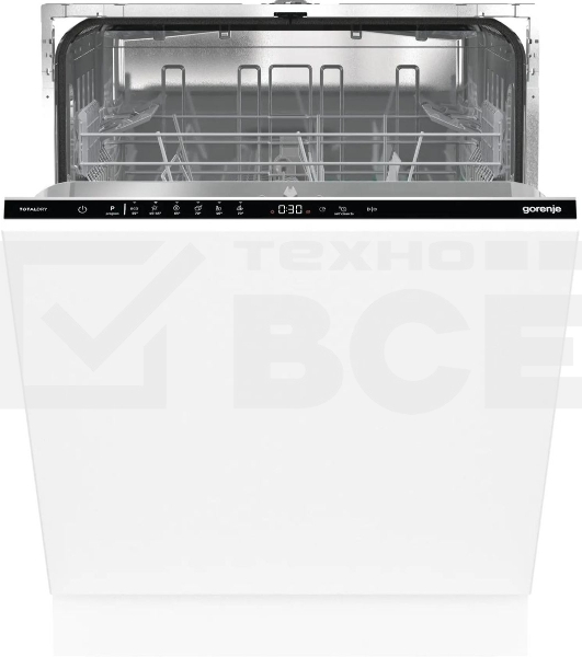 Встраиваемая посудомоечная машина Gorenje GV642D90, черный, 59.8 см, 14 компл., 45 дБ, класс A+++