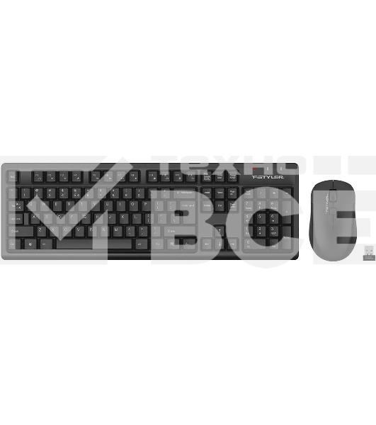 Комплект клавиатура+мышь A4Tech FStyler FG1200 беспроводной, USB, чёрный
