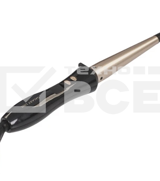 Щипцы для завивки волос Galaxy Line GL4636 черный/золотистый, 13-25 мм, 100-200 °C, 6 режимов