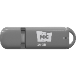 Флешка USB MORE CHOICE МФБ16 Grey (4620202558879), 16GB, USB 3.0, R/W 25/12, серый, фото 1