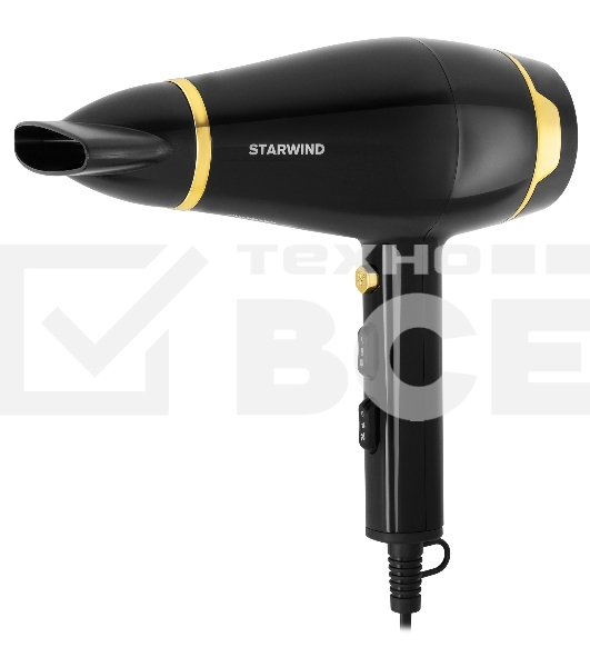 Фен Starwind SHD 6063 2200Вт черный/хром