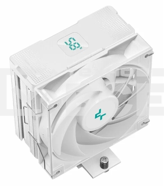 Кулер DEEPCOOL AG400 DIGITAL WH белый 120мм алюминий+медь 2100rpm 31.6db 4-pin 220W 152мм