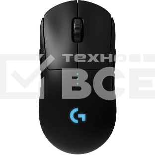Мышь беспроводная/проводная Logitech G PRO черный, 25600 dpi, радиоканал, USB, кнопки - 7