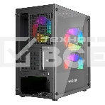 Корпус Powercase Mistral Micro D3B ARGB, Tempered Glass, 2x 140mm ARGB PWM+1x 120mm ARGB PWM, чёрный, mATX  (CMMDB-A3), фото3