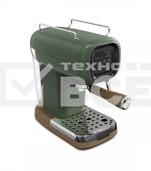 Кофеварка эспрессо BQ CM2005 зеленый, исп. кофе - молотый, 0.6 л, 1100 Вт, 20 Бар.