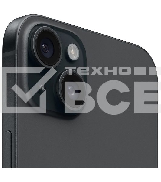 Смартфон Apple iPhone 15, 6/128Gb, черный
