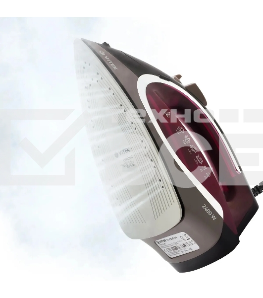 Утюг Vitek VT-8309 BK, черный/коричневый/бордовый