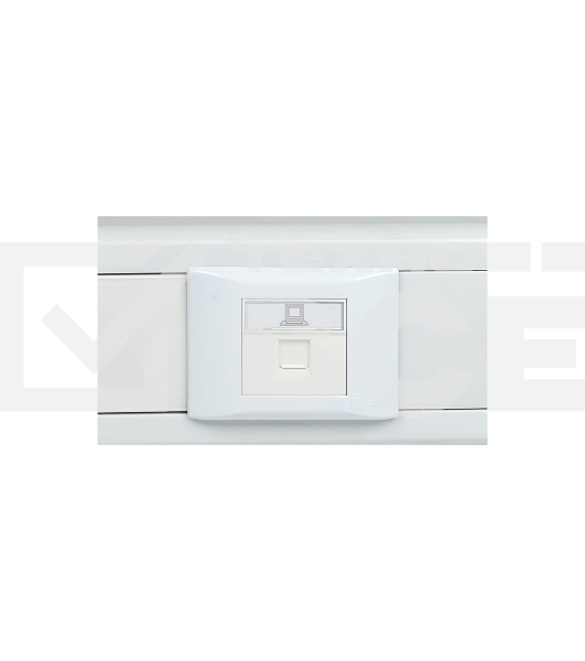 Розетка RJ-45 EKF PROxima, категории 5e (ширина 2 модуля)