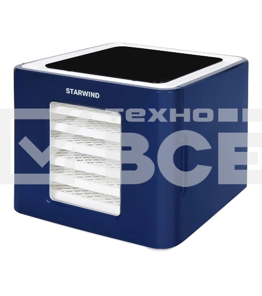 Сушилка для овощей и фруктов StarWind SFD6430, синий, 6 поддонов