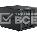 Сетевое хранилище Synology DiskStation DS925+ черный (AMD Ryzen V1500B/4Gb/4 pcs (3.5
