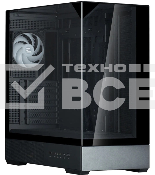 Компьютерный корпус ZALMAN P40 Prism, ATX, черный, WINDOW, 2x3.5