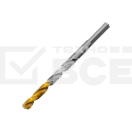 Сверло спиральное по металлу Denzel 5 x 86мм, Р6М5, Golden Tip, фото 1