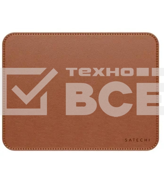 Коврик для мыши из веганской кожи Satechi Vegan-Leather Premium Desk Mat, коричневый